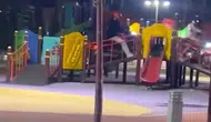 Aksaray'da çocuk parkını motosiklet pistine çeviren kuryelere ağır ceza
