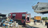 Tuşba caddelerinde çöp kamyonu paniği