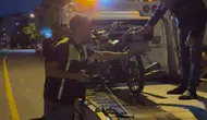 Kırşehir’de sahte plakalı motosiklete ağır ceza
