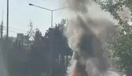 Adıyaman yolunda seyir halindeki otomobil küle döndü