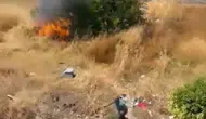 Avcılar'da ateşi yakan şahıs arkasına bakmadan uzaklaştı