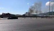 Bursa yolunda tır yangını trafiği felç etti