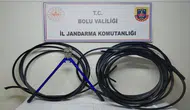 Bolu'da kablo hırsızı evinde yakayı ele verdi