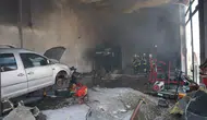 Nevşehirdeki tamirhanede büyük yangın sonrası şaşırtan görüntü