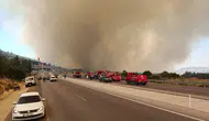 Kumluca yolunda orman yangını paniği