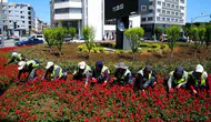 Samsun’un parklarını kadınların emeği güzelleştiriyor