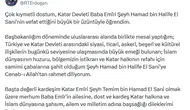 Katar'ın eski Emiri Şeyh Hamad hayatını kaybetti