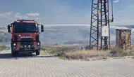 Çorum Alaca’da boş arsada çıkan yangın paniğe yol açtı