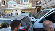 Nevşehir’de saman yüklü kamyonet park halindeki araçları biçti