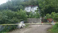 Giresun'da heyelan bir evin duvarını yıktı