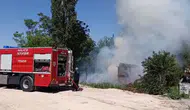 Malatya’da bahçe yangını paniği