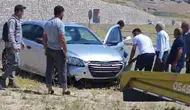 Adıyaman Kahta'da motosiklet kazası ucuz atlatıldı