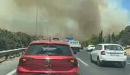 Manisa'da orman yangını İzmir-İstanbul Otoyolu'nu kesti