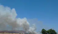 Ayvalık çöplüğünde yükselen dumanlar ekipleri alarma geçirdi