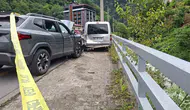 Trabzon Çaykara yolunda turistik gezi kazası