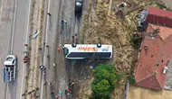 Kırıkkale yolunda yolcu otobüsü devrildi 1 ölü 40 yaralı