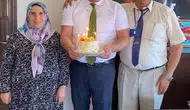 Bolvadin Kaymakamı Arıkan için mesai arkadaşları sürpriz yaptı