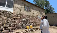 Yüksekova’da bir ev yılanların istilasına uğradı