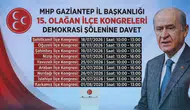 MHP Gaziantep teşkilatlarında kongre heyecanı başlıyor