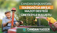 Tekirdağlı çiftçiye mazot desteği kartları dağıtılmaya başlandı