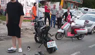 Fatsa'da motosiklet kazası iki kişiyi hastanelik etti