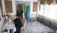 Mersinli anne dikiş kursunda öğrendikleriyle evini atölyeye dönüştürdü