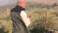 Çanakkale Sarıcaeli köyünde orman yangını paniği