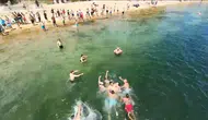 Erdek kıyılarında boğulma tehlikesi geçiren vatandaş son anda kurtarıldı