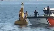 Osmangazi Köprüsü açıklarında mahsur kalan üç kişiyi denizden ekipler kurtardı