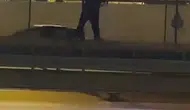 Beylikdüzü E-5 trafiğini birbirine katan yaya kamerada