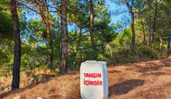 Ayvalık ormanlarında yangına karşı bidonlu savunma hattı