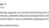 Cevdet Yılmaz Srebrenitsa kurbanlarını andı