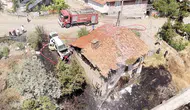 Çorum Bayat’ta ot yangını faciaya dönüşmeden son anda durduruldu