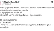 73 ilde düzenlenen uyuşturucu operasyonlarında 935 kişi tutuklandı