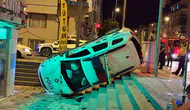 Kayseri’de polis aracıyla otomobil çarpıştı 3 yaralı