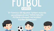 Niğde’de çocuklar yaz tatilinde futsal öğreniyor