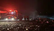 Burdur’daki çöp tesisinde gece yarısı korkutan yangın