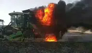 Sivas'ta hasat vakti korkutan yangın