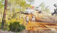 Fethiye ormanlarında gece başlayan yangına karşı büyük seferberlik