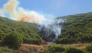 Orhangazi'de makilik alanda dumanlar yükseliyor