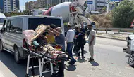 Hatay'da kaza yapan ambulanstaki hastaya battaniyeli koruma