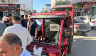 Kahta’da hastane önünde kaza Elektrikli motosiklet sürücüsü yaralandı