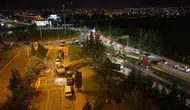 Kayseri'nin ana arterinde asfalt yenileme mesaisi