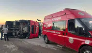 Malatya’da itfaiye aracı kaza yaptı 3 personel yaralandı