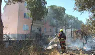 Burhaniye'de alevler polis merkezine kadar dayandı