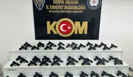 Beyşehir yolunda 70 tabancalı sevkiyat engellendi
