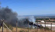 Çanakkale Ayvacık'taki çöp tesisinden dumanlar yükseliyor