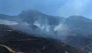 Alanya ormanlarında ikinci gün Ekipler alevleri kontrol altına almaya çalışıyor