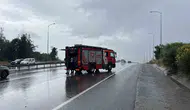 Şile Otoyolu’nda ambulans kaza yaptı