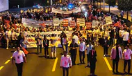 15 Temmuz anması için binlerce kişi Külliye’ye yürüdü